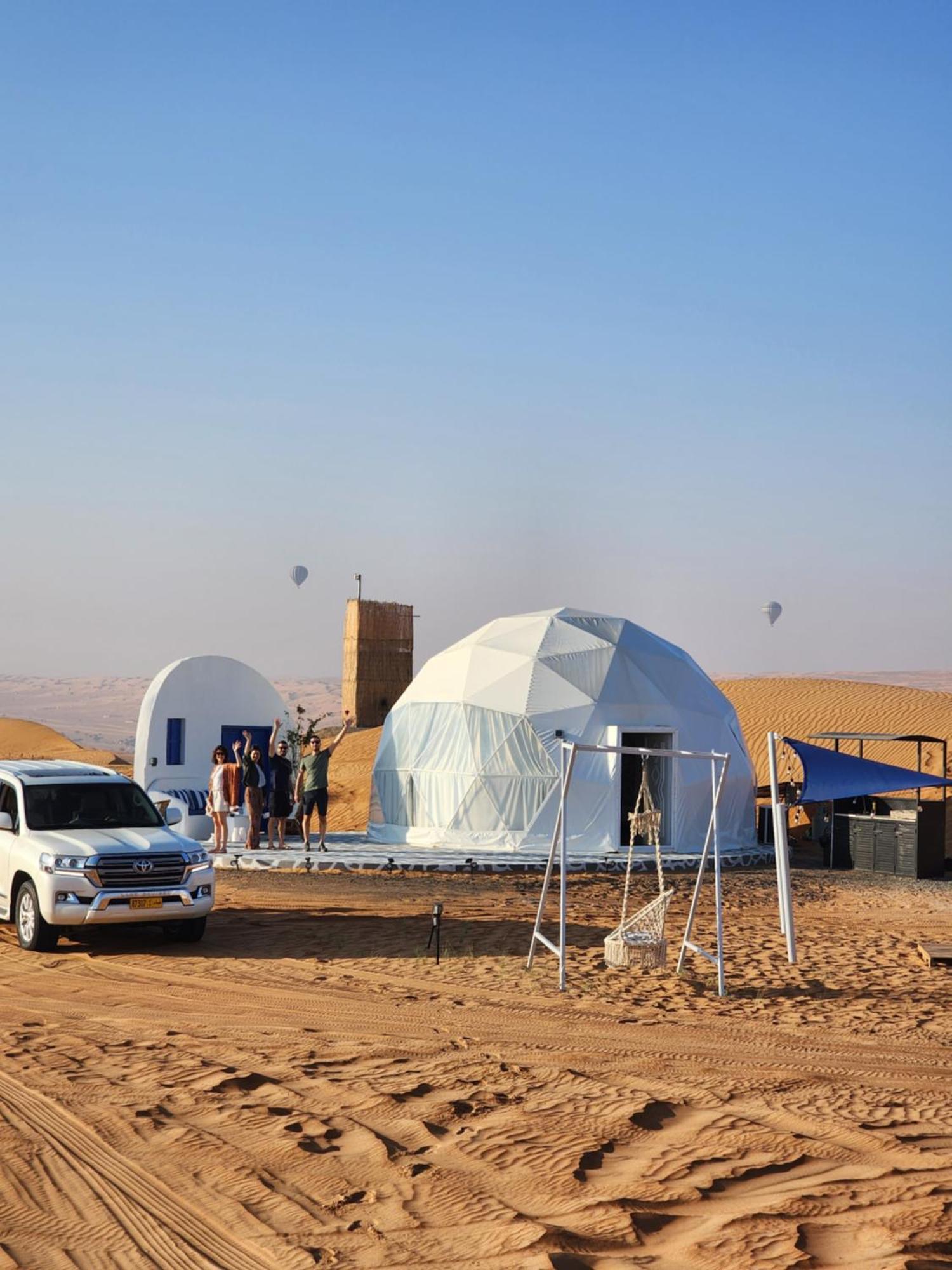 מלון Al Wāşil Bubbles Domes Private Cmp מראה חיצוני תמונה