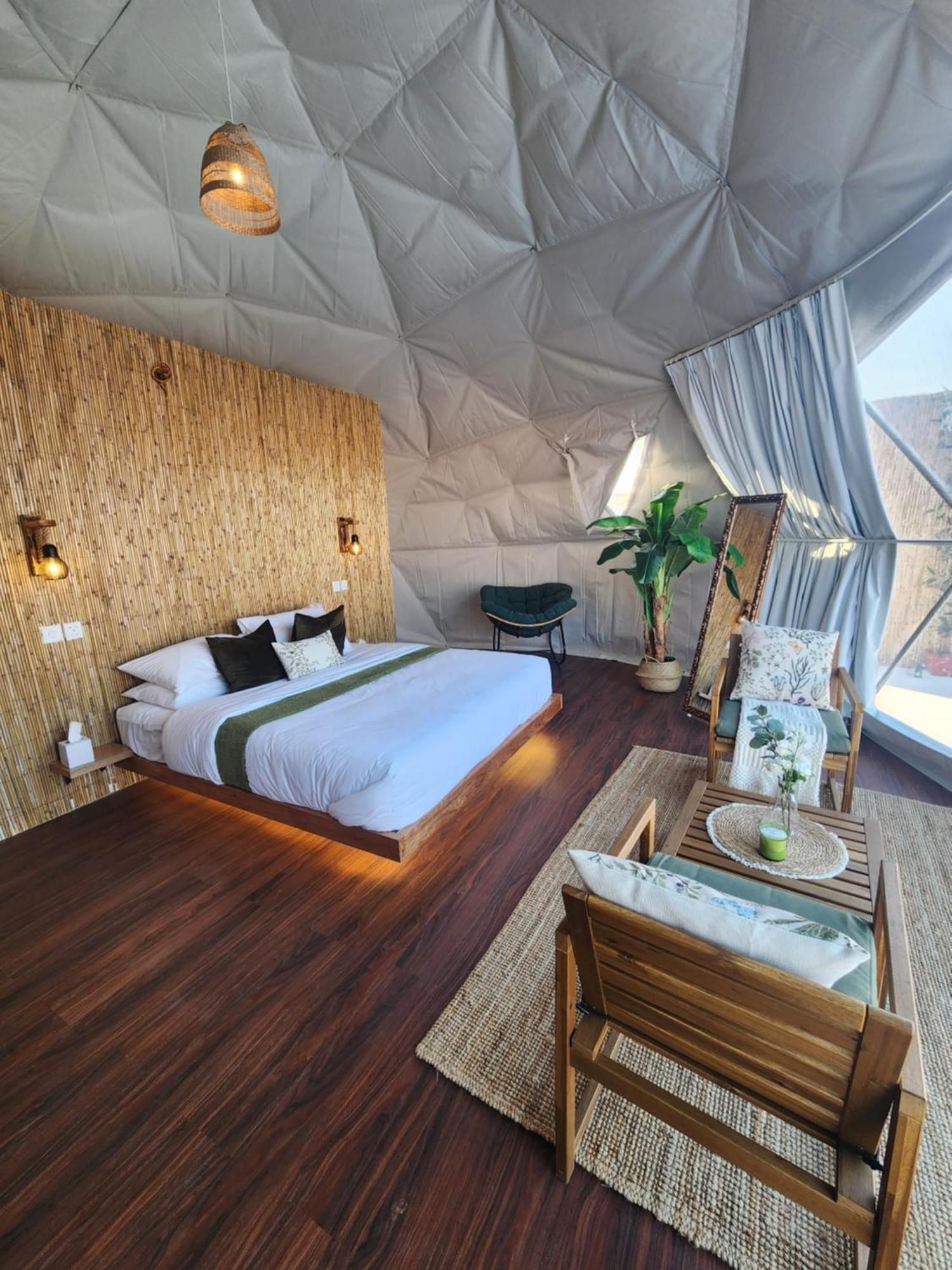 מלון Al Wāşil Bubbles Domes Private Cmp מראה חיצוני תמונה